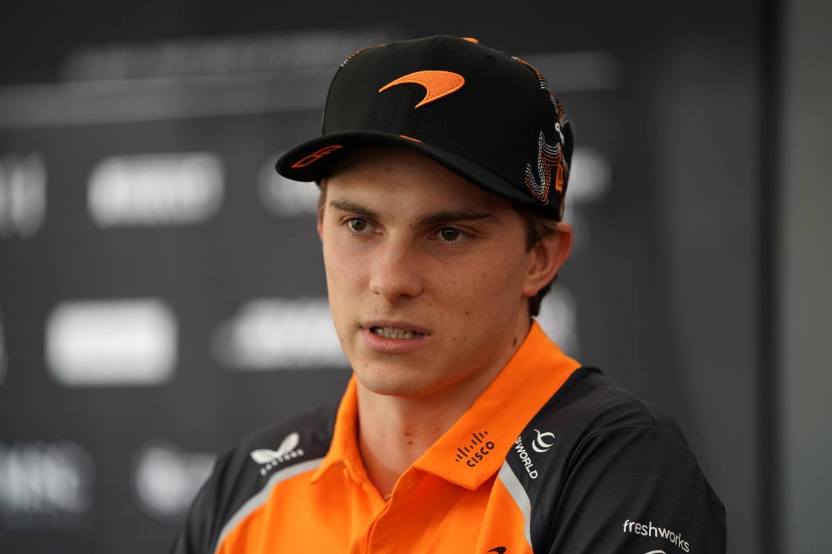 Piastri durante la conferenza