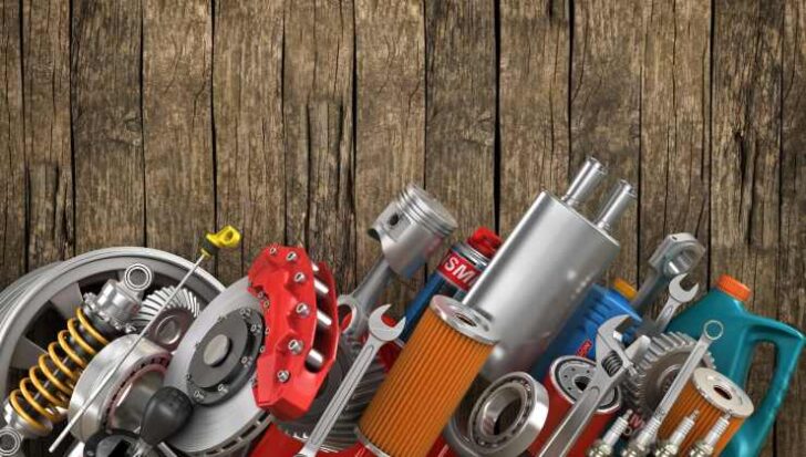 alcuni ricambi auto disegnati