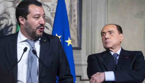 Salvini Berlusconi Ponte Stretto Messina
