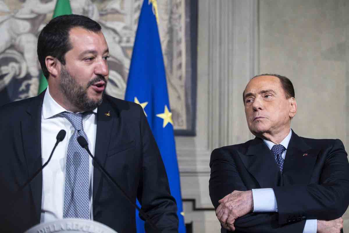 Salvini Berlusconi Ponte Stretto Messina