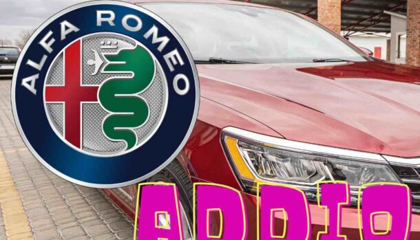 Alfa Romeo targa centrale addio