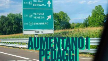 Autostrada pedaggio novità