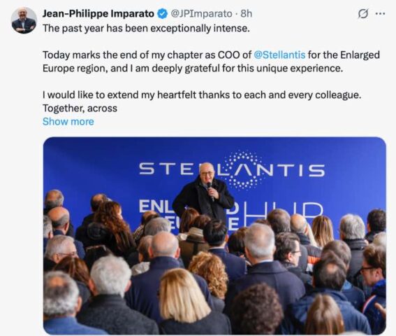Jean Philippe Imparato Elkann Stellantis nomina