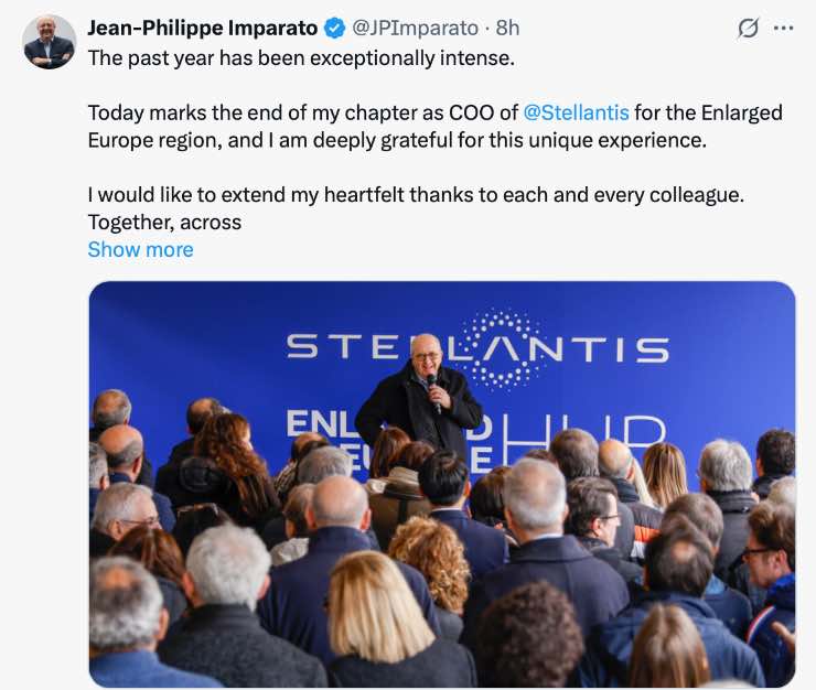 Jean Philippe Imparato Elkann Stellantis nomina