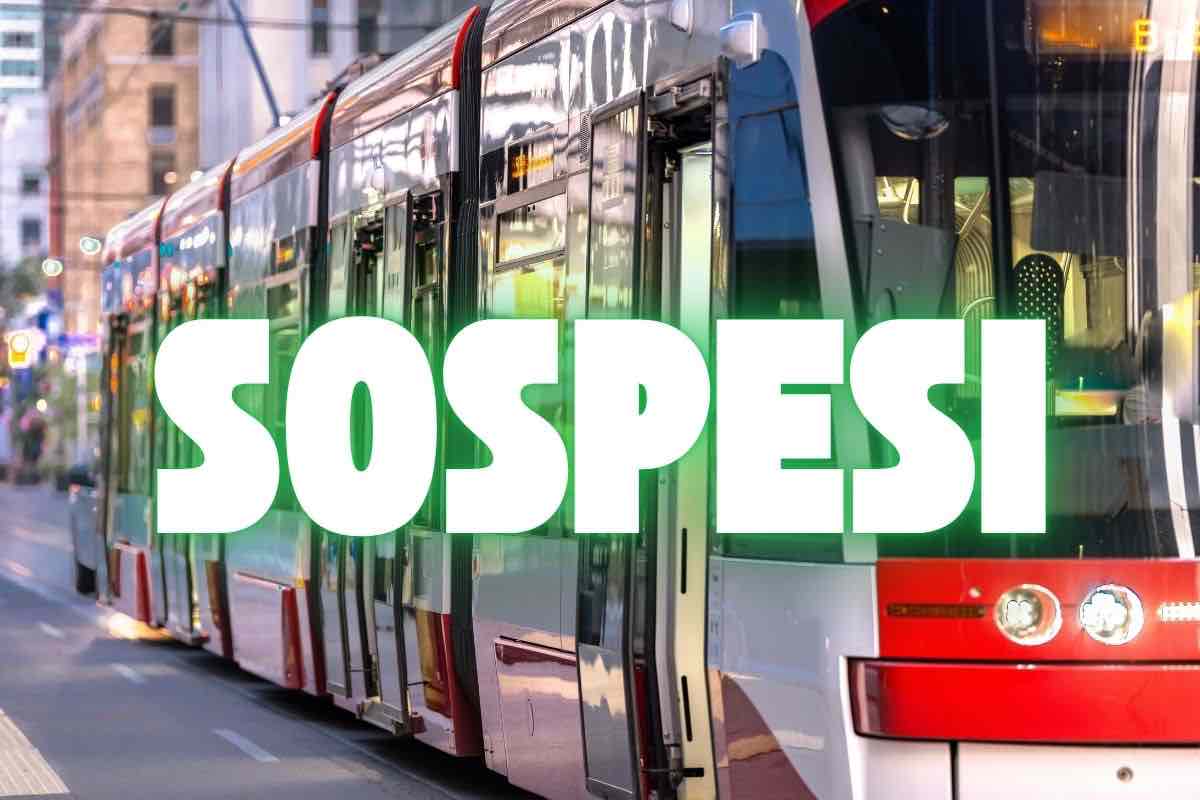 Mezzi pubblici sospeso tangenziale est