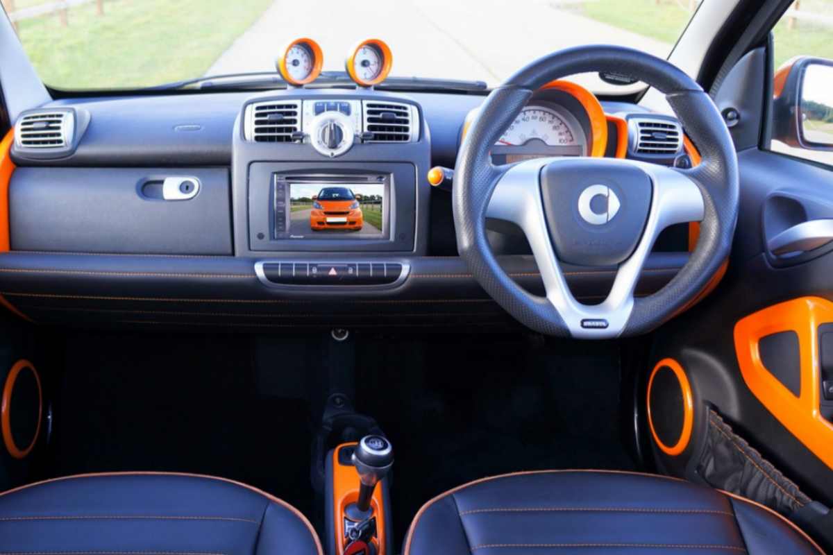 Gli interni di una citycar