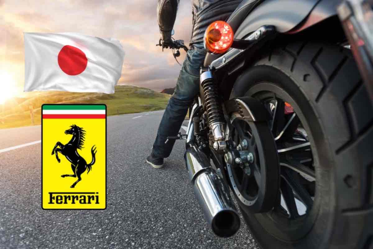 Moto ricorda la Ferrari Testarossa