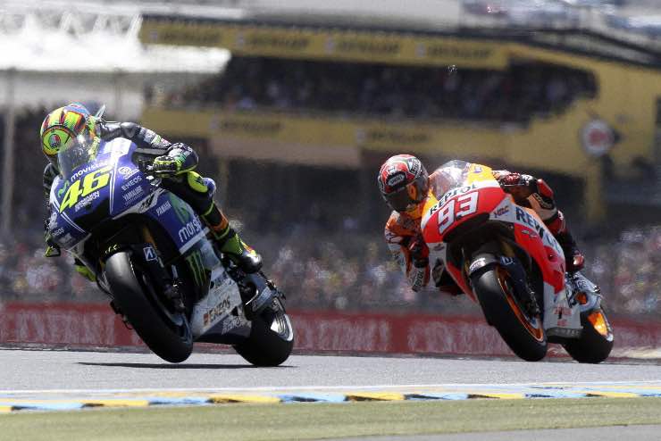 Rossi e Marquez tutto sui fischi