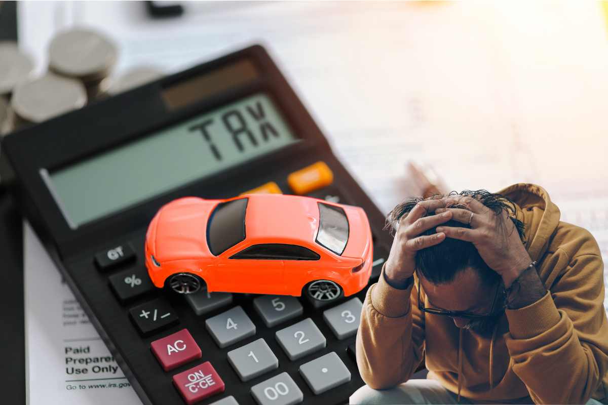 Tassa auto altissima ed un uomo è disperato
