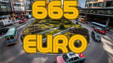 Rotatoria multa 665 euro