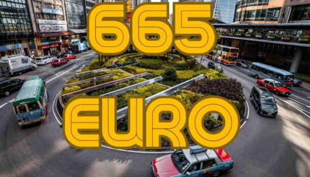 Rotatoria multa 665 euro