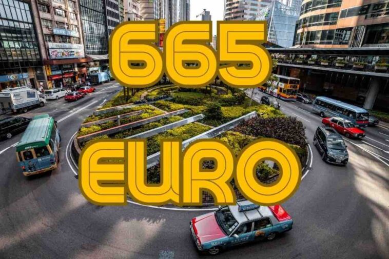 Rotatoria multa 665 euro