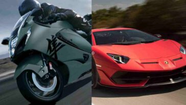 suzuki hayabusa lamborghini aventador