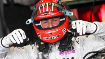 Michael Schumacher nella monoposto