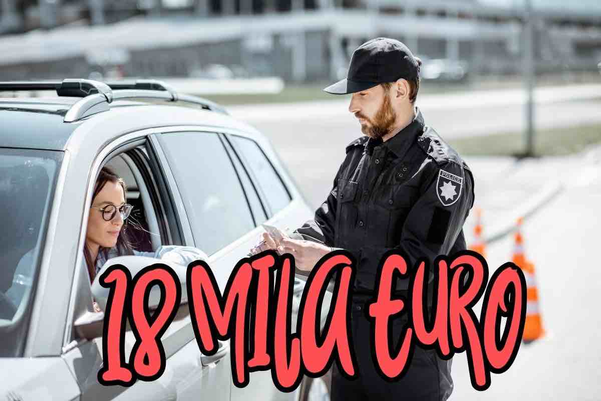 rifiuti lancio spazzatura multa auto