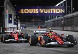 le due Ferrari in pista