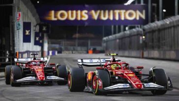 le due Ferrari in pista