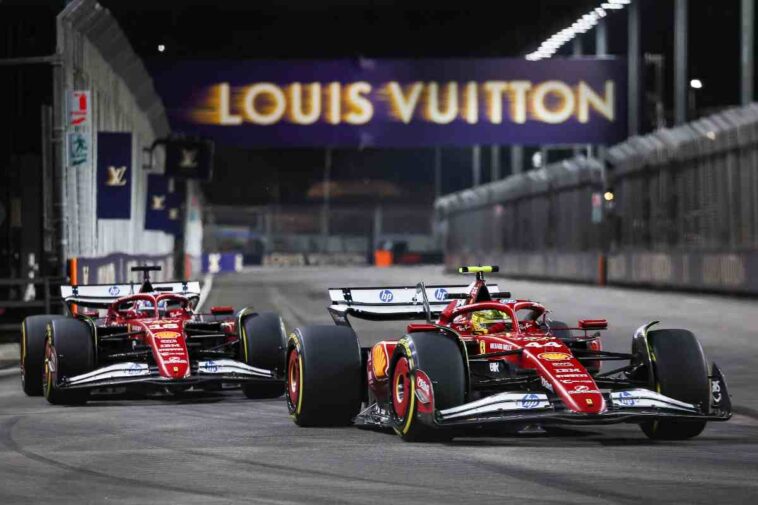 le due Ferrari in pista