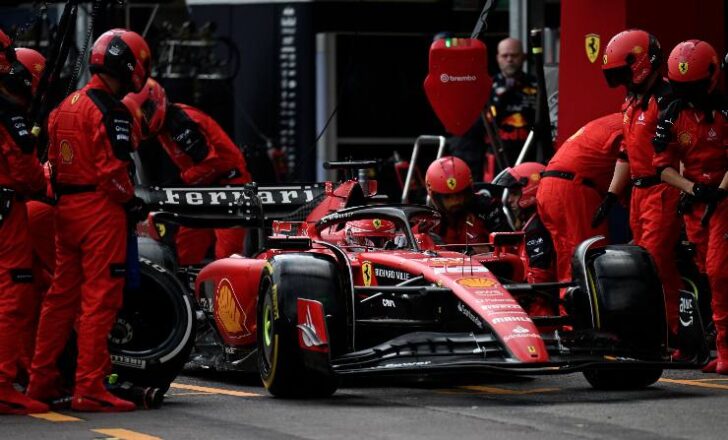 pit stop della Ferrari 
