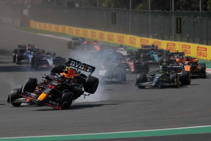 un incidente in Formula 1