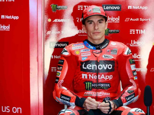 Marc Marquez con lo sguardo preoccupato