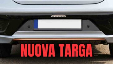 nuova targa auto