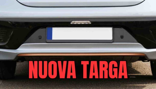 nuova targa auto
