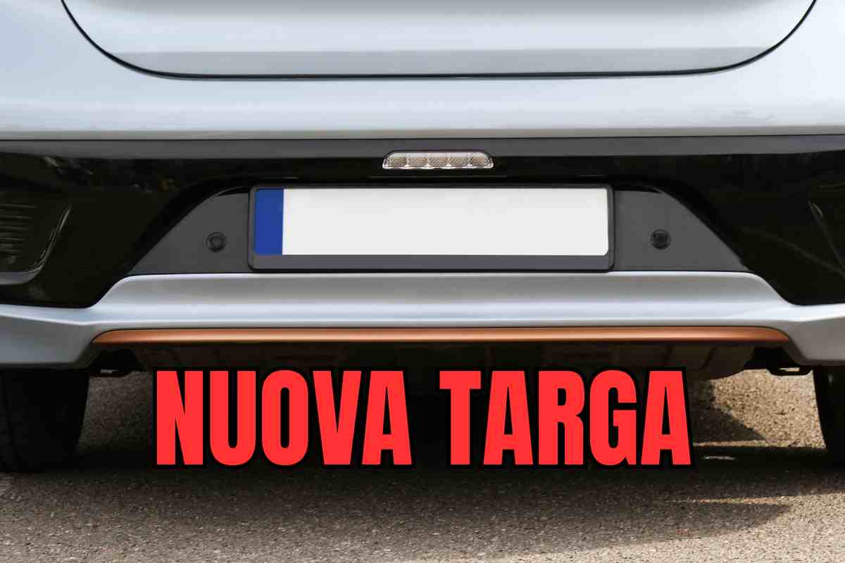 nuova targa auto