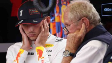 Max Verstappen con Helmut Marko