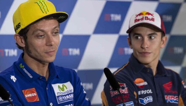 Marc Marquez e Valentino Rossi