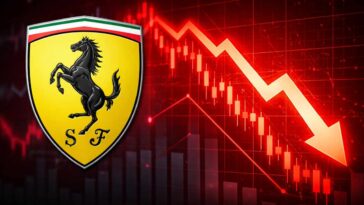 ferrari crollo in borsa