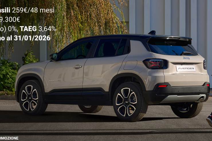 jeep avenger nuova auto