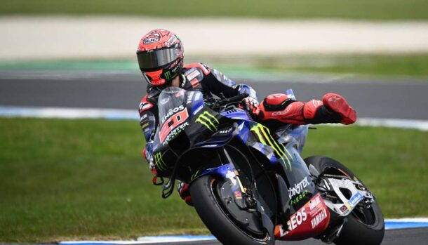 Fabio Quartararo in sella alla Yamaha