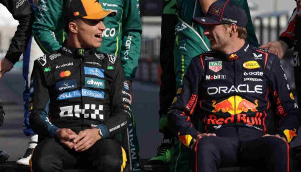 Max Verstappen e Lando Norris