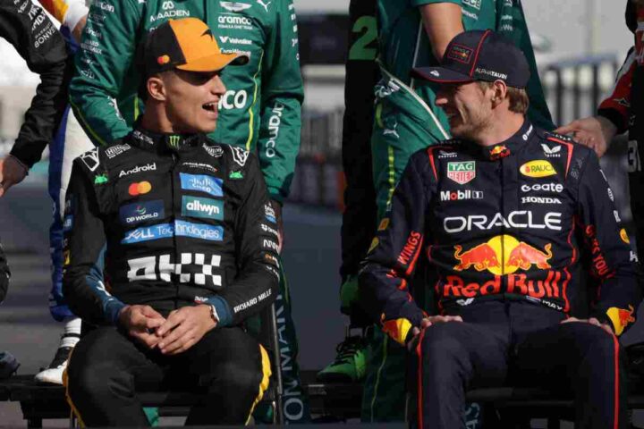 Max Verstappen e Lando Norris