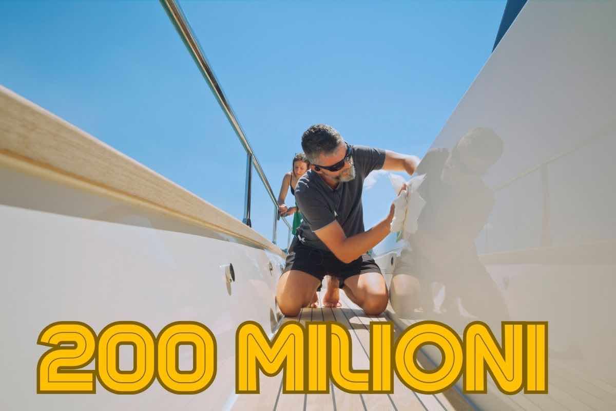 yacht pulizia Olivia o pulitore