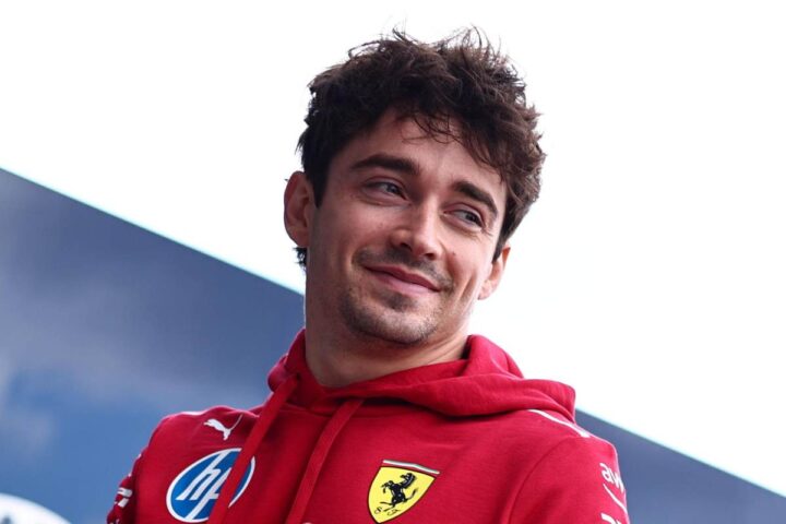 Charles Leclerc in primo piano