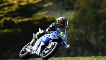 Aldeguer in pista con la Ducati del team Gresini