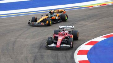 Ferrari e McLaren in pista