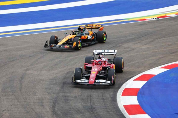 Ferrari e McLaren in pista