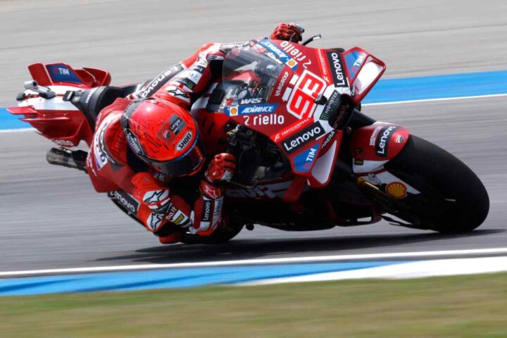 Marc Marquez in sella alla Ducati