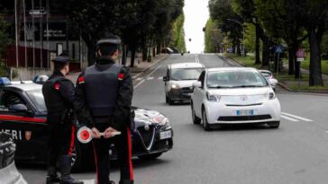 posto di blocco Carabinieri