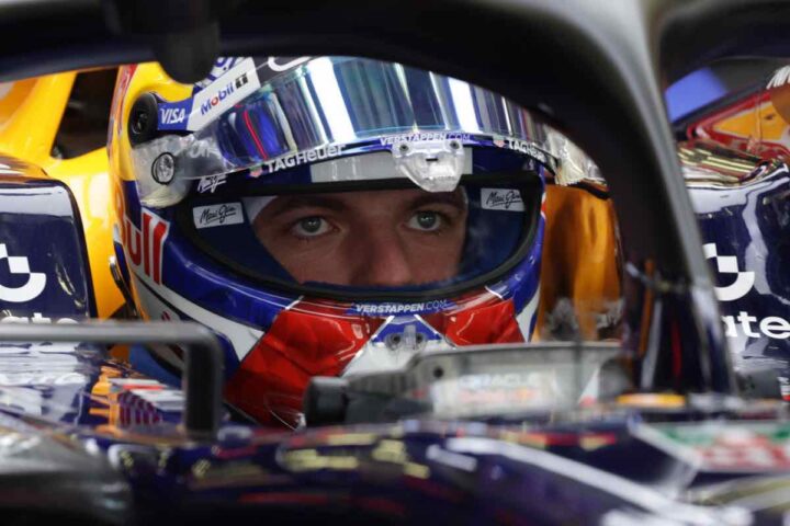 Verstappen a bordo della Red Bull