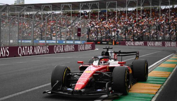 Ferrari in pista a Melbourne