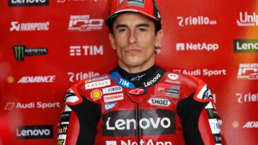 Marc Marquez al box Ducati