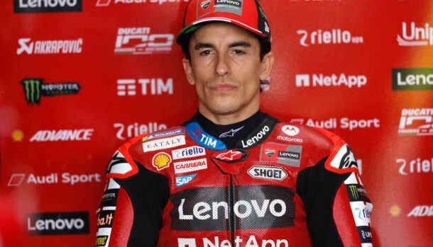 Marc Marquez al box Ducati