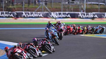 un'immagine di una gara di MotoGP