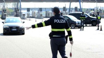 posto di blocco della Polizia