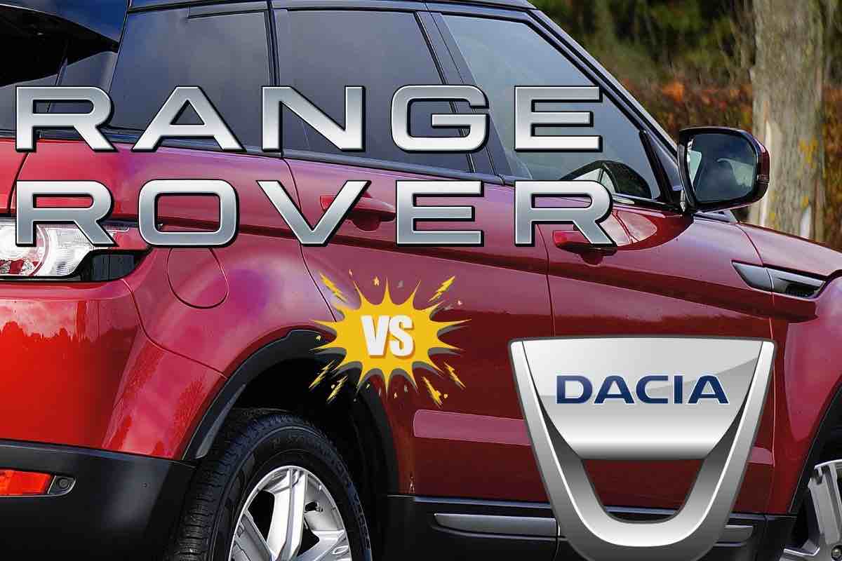 Range Rover velar novità Dacia