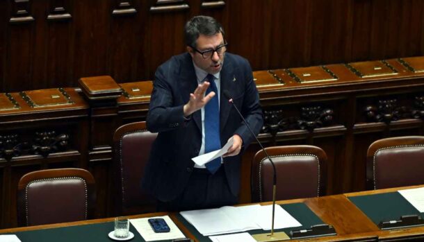 Matteo Salvini durante il question time